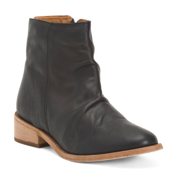 beek Leather Quail Booties in Black from Anthropologie - Picture 1 of 3